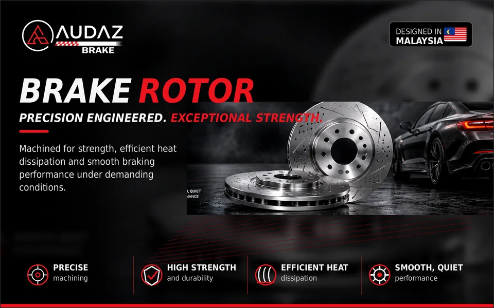 AUDAZ disc brake rotors manufactured in Malaysia